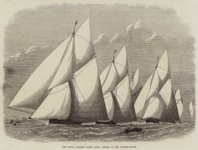 Royal Thames Yacht Club, zakończenie Cutter-Match autorstwa Edwin Weedon